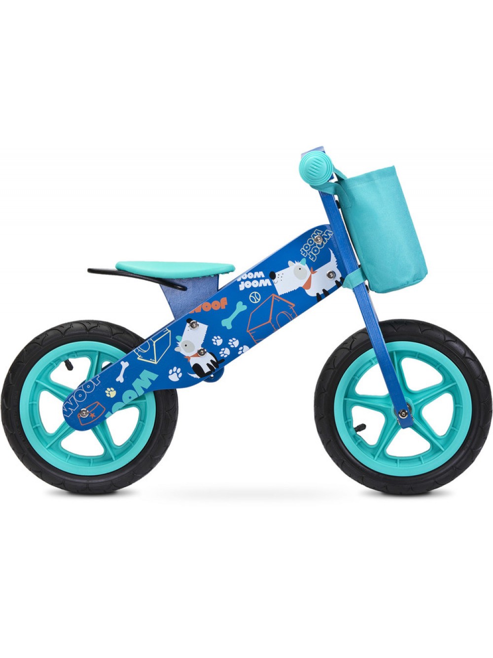 TOYZ Παιδικό ξύλινο ποδήλατο ισορροπίας Zap 2018 σε μπλε χρώμα 80x40x58,5 cm