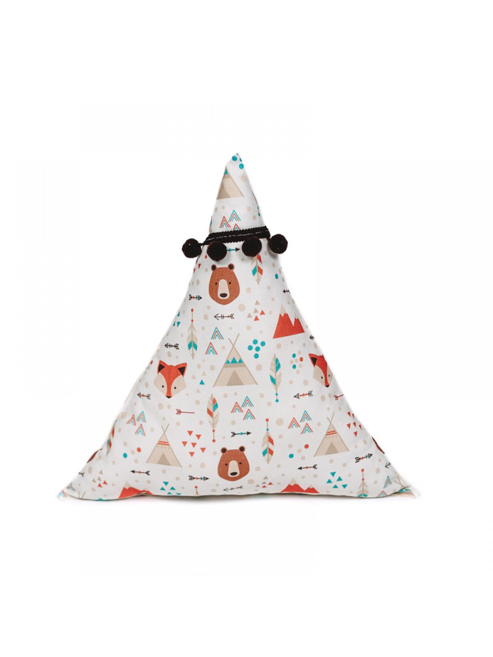 Loco. Παιδικό Μαξιλάρι Triangle my Friend Bear 42x42cm