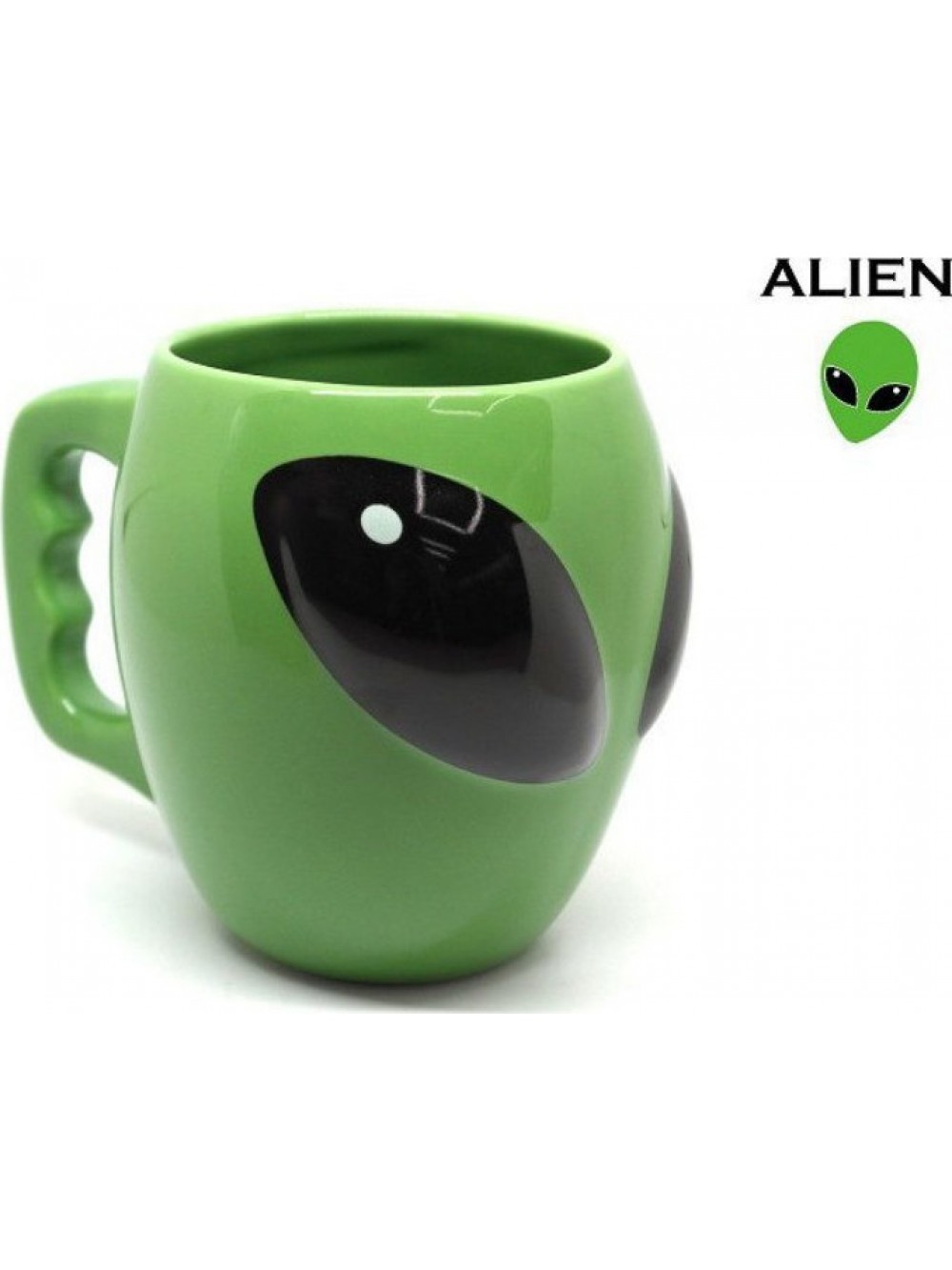 3D κούπα καφέ Alien 350g Πράσινη