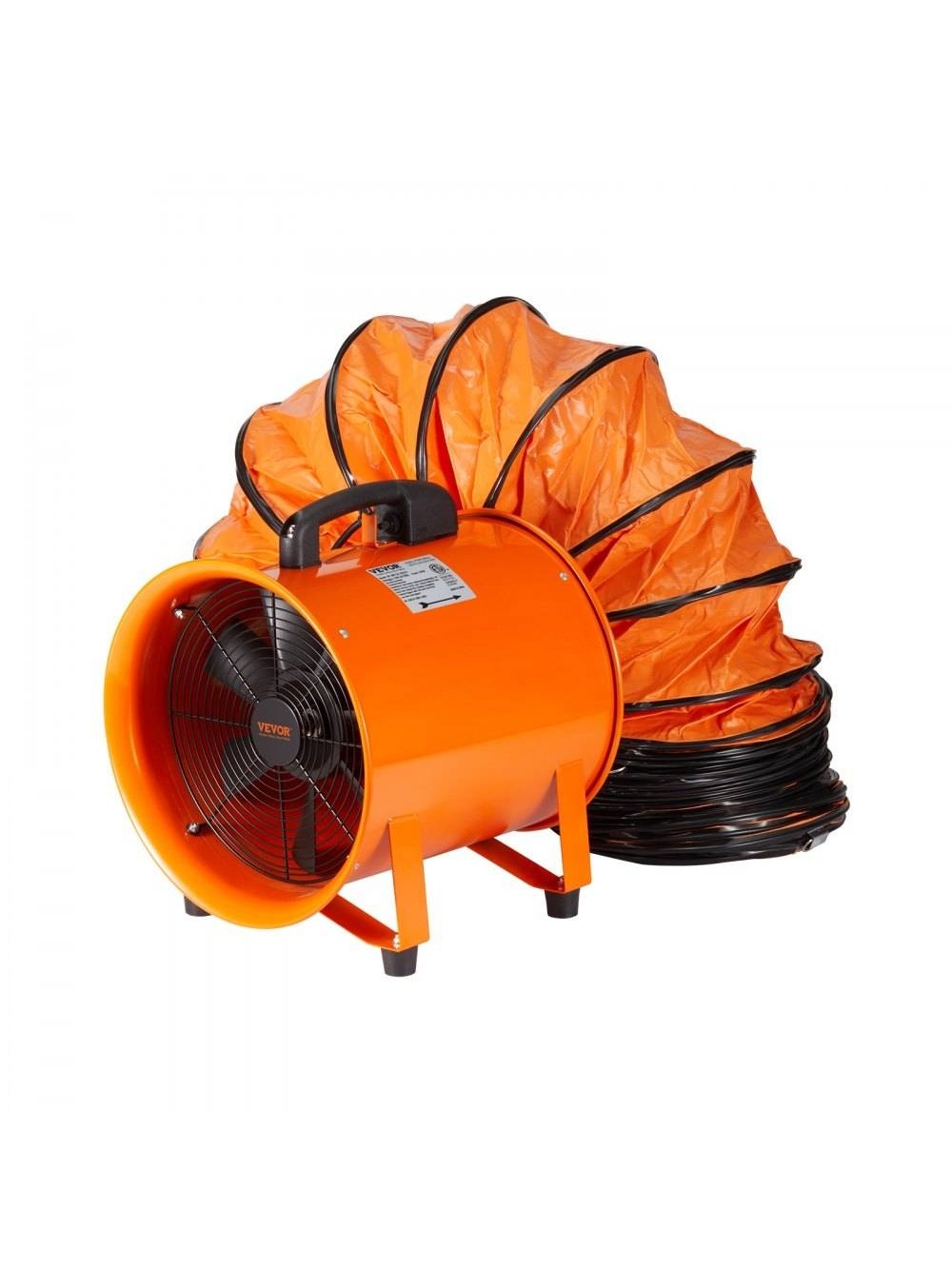 VEVOR Φορητός Ανεμιστήρας Κατασκευών με σωλήνα 5 m, 79 dB επίπεδο θορύβου BXSGS230W58IN475TV2