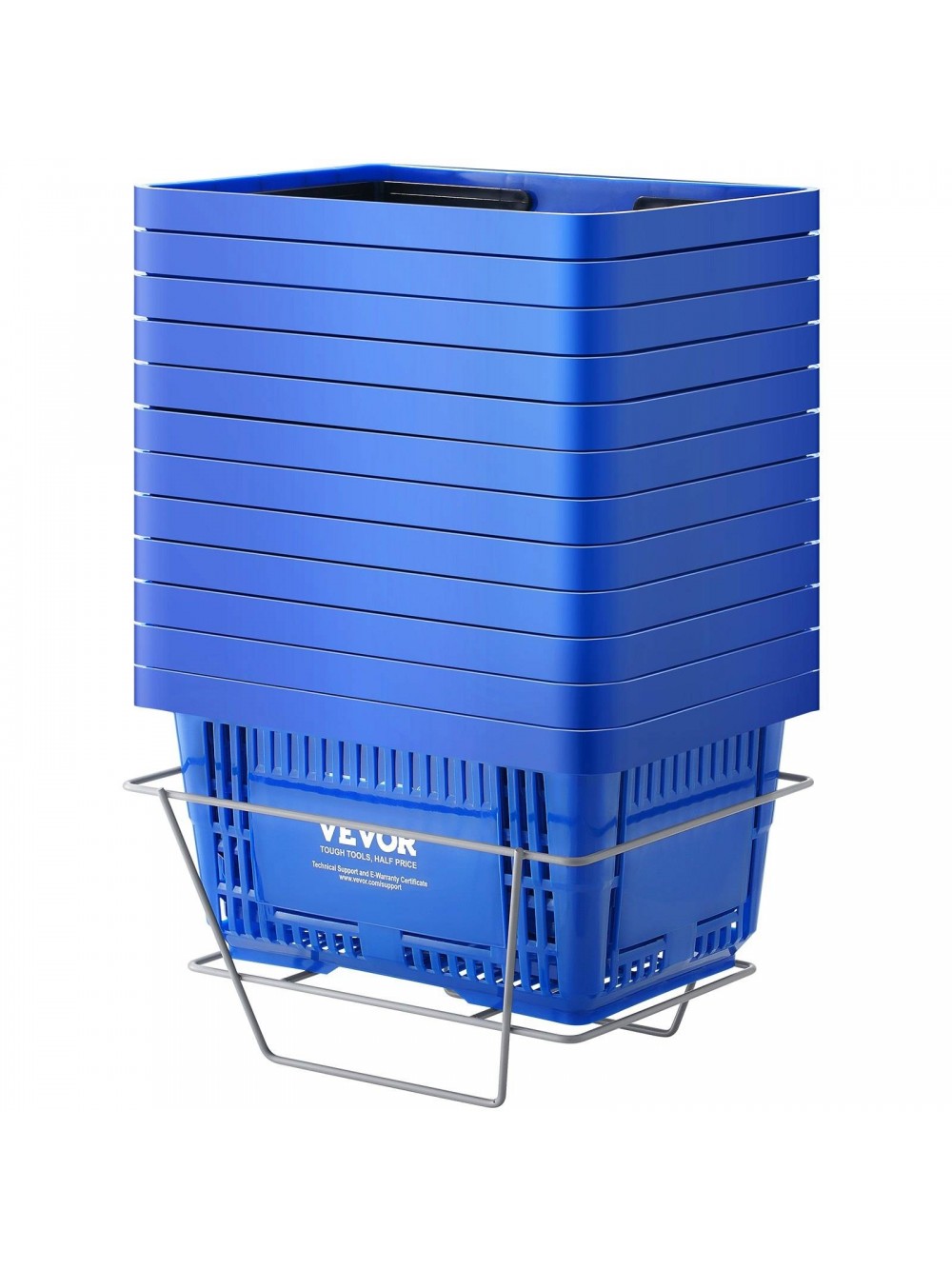 VEVOR  Φορητό Καλάθι Αγορών 24L με Χειρολαβή & Βάση (12 τεμ) - Μπλε GXSBSSLGWLGXYP9YPV0