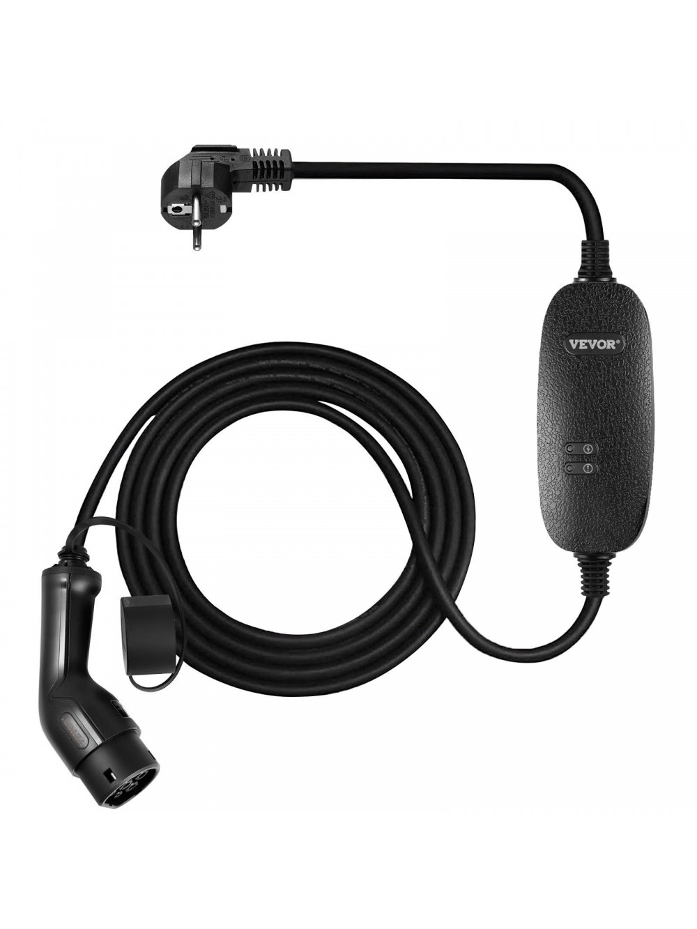 VEVOR Φορητός Φορτιστής EV Τύπου 2, 10A, 6μ Καλώδιο, Schuko Πρίζα, IP66, 3kW, CE LX223KW6M220VDQSQV2