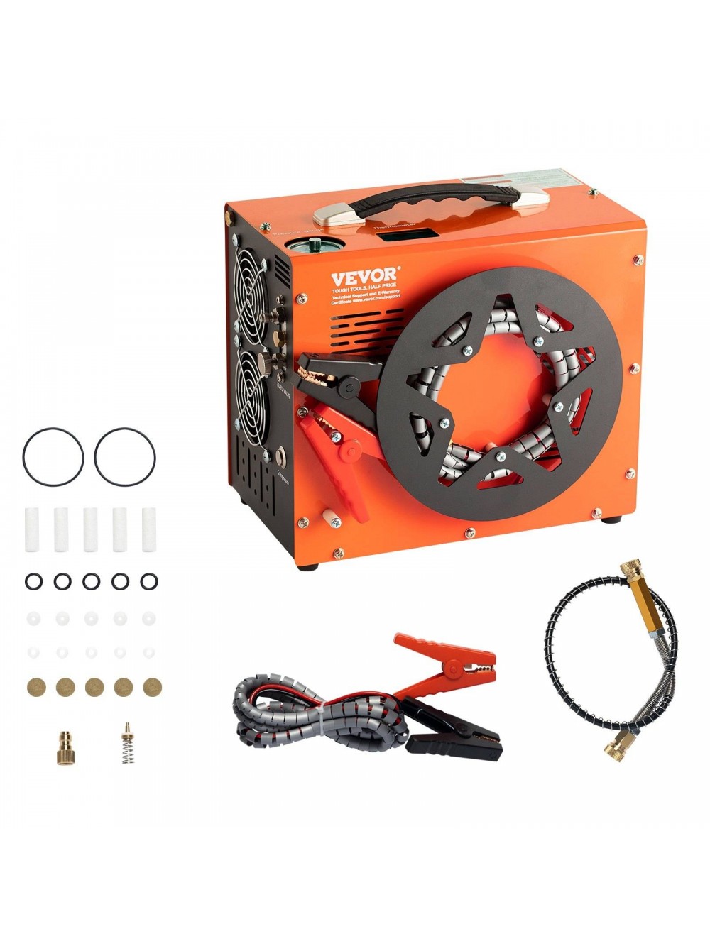 VEVOR Φορητός Συμπιεστής Αέρα PCP, 4500PSI/30Mpa με Ενσωματωμένο Μετατροπέα Ισχύος, Αυτόματη Διακοπή QQGYCQJ350WZ3ADMYV2