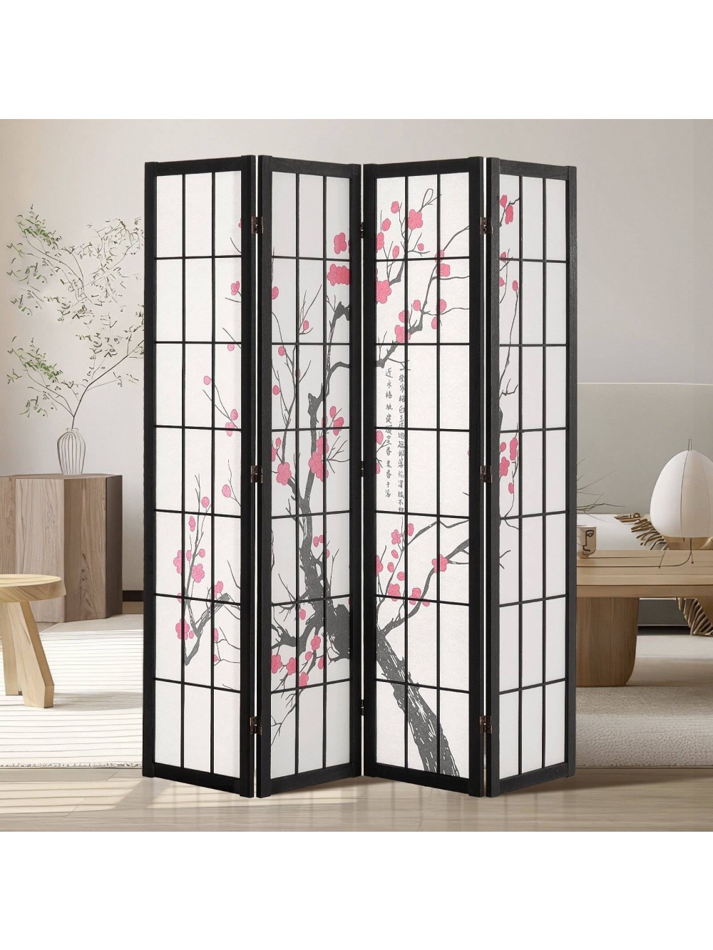 VEVOR Ιαπωνικό Διαχωριστικό Δωματίου 4 Πάνελ RSPF4MBLXTA08J8ANV0