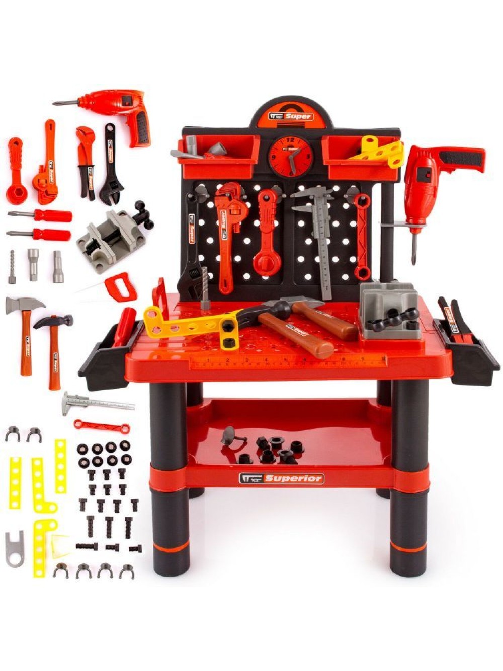 EcoToys Παιδικός πάγκος εργασίας με εργαλεία 68x57x32εκ