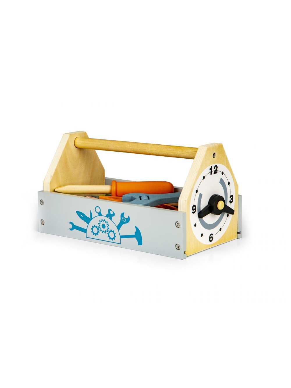 Ecotoys ξύλινη εργαλειοθήκη με πολύχρωμα εργαλεία