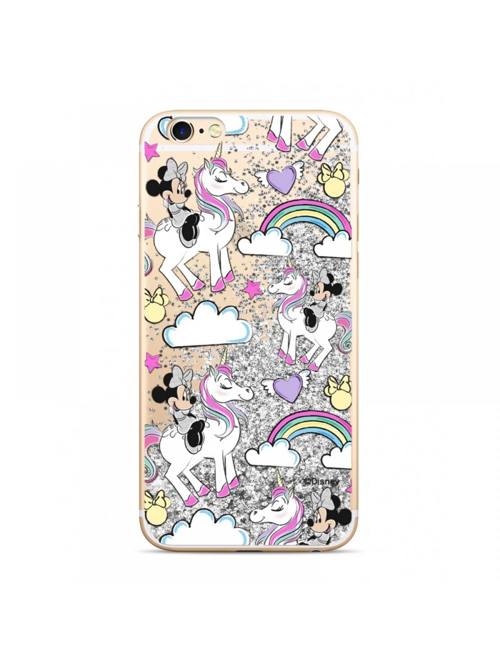CASE OVERLAY LIQUID GLITTER Minnie για SAMSUNG S7/ G930 Silver