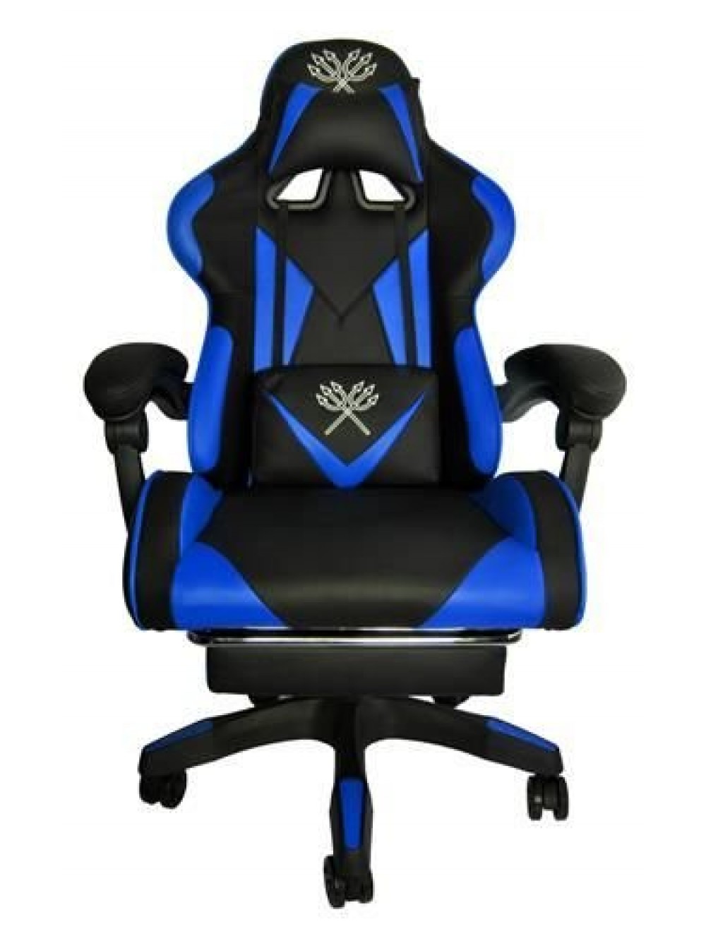 Malatec Καρέκλα Gaming με Υποπόδιο σε μπλε χρώμα