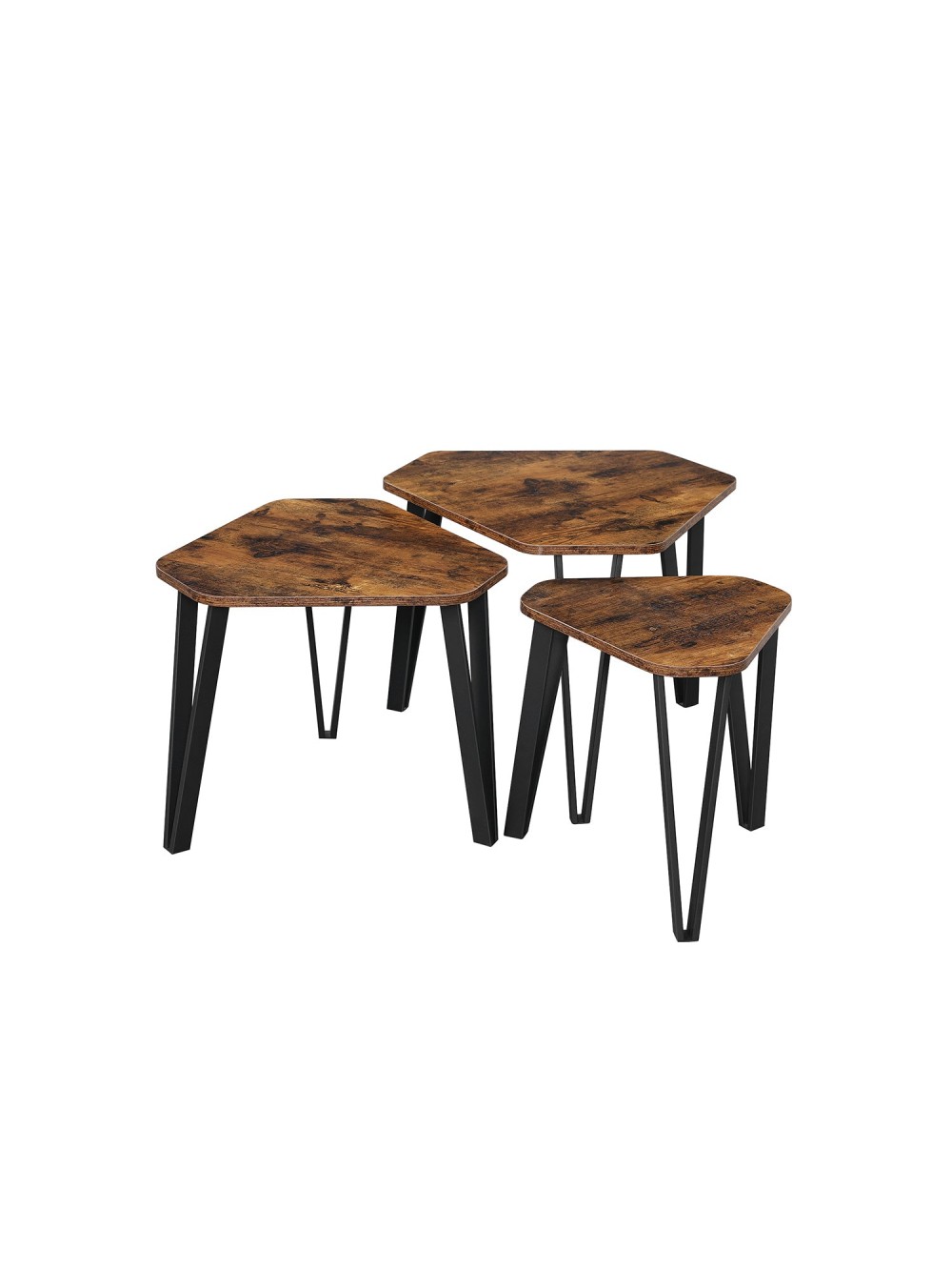 VASAGLE Σετ 3 Βοηθητικά Τραπεζάκια LNT14BX