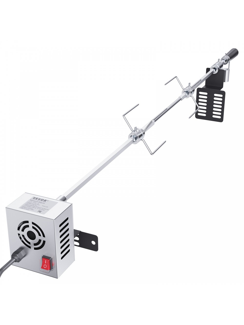 VEVOR Ψησταριά για Γουρουνόπουλο και Αρνί 100,6 εκ., Ανοξείδωτη Σούβλα 12 κιλά, Ψησταριά με Μοτέρ 9 W, Καρότσι BBQ, Μεγάλη Σούβλα Κατάλληλη για Γαλοπούλα, Χοιρομέρι κ.λπ.