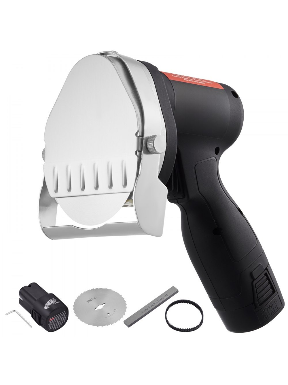 VEVOR Ηλεκτρικός Κόπτης Κεμπάπ 80 W, Ασύρματο Ηλεκτρικό Μαχαίρι Γύρου, Ηλεκτρικό Μαχαίρι Ντονέρ & Σουάρμα 0-8 mm Ρυθμιζόμενο Πάχος, Επαγγελματικός Κόπτης Κεμπάπ με Λεπίδες 100 mm Μαύρο