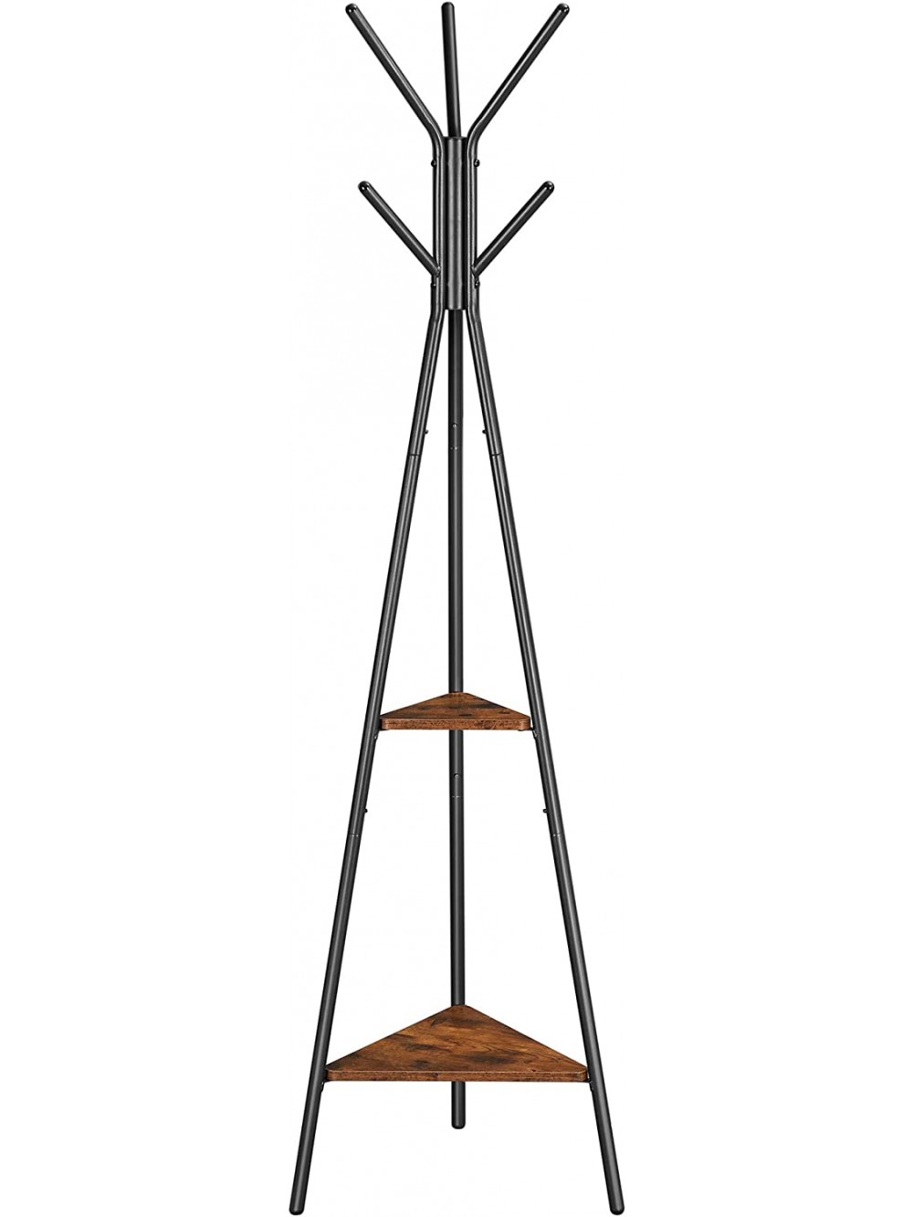 Songmics Καλόγερος Μεταλλικός Μαύρος 49x49x179cm Vasagle rcr16bx