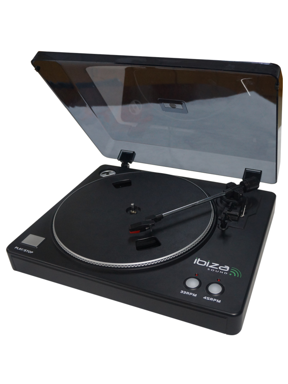 Ibiza Sound LP200 Πικάπ με usb σε μαύρο χρώμα
