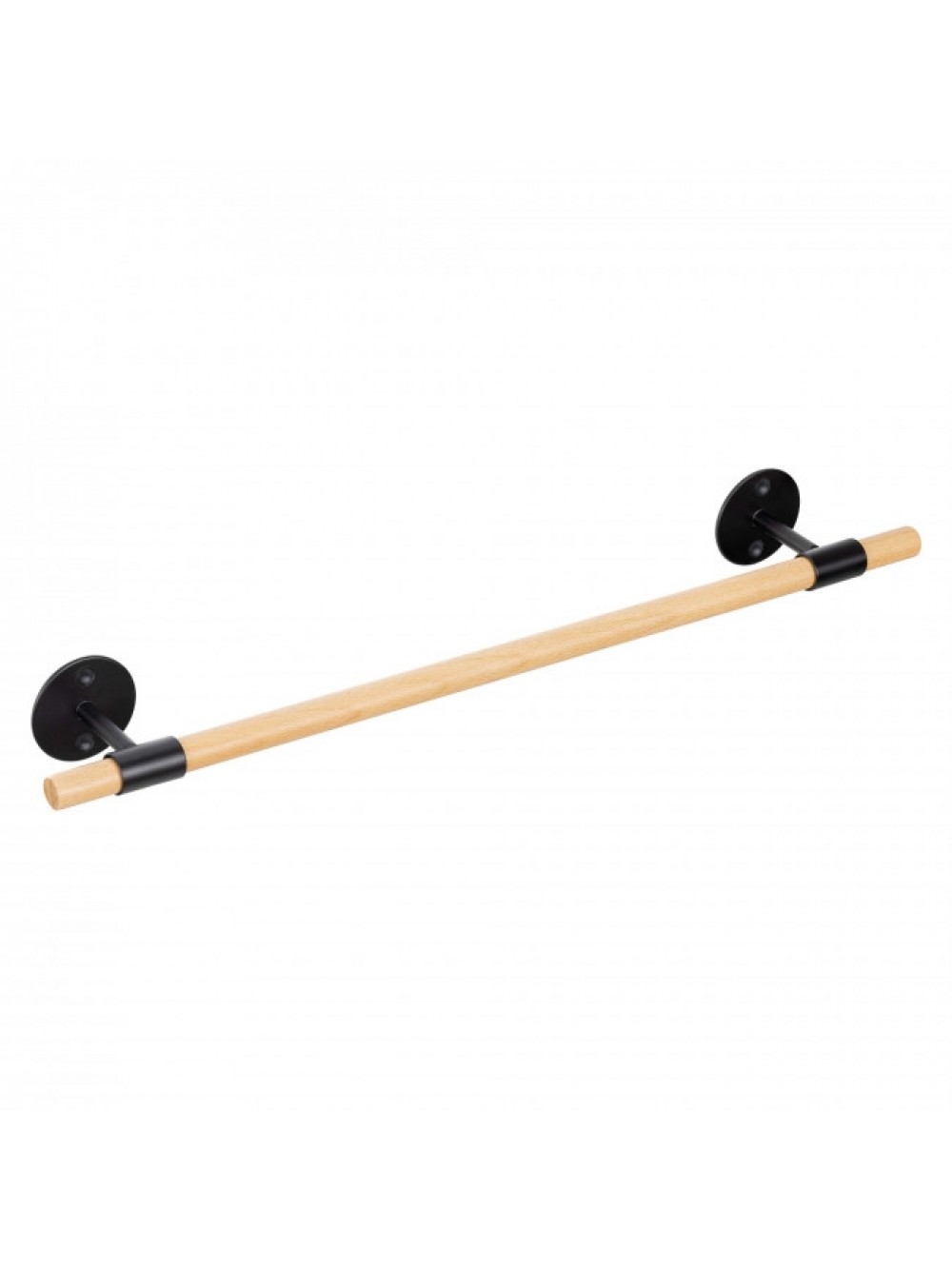 Navaris Επιτοίχια Βάση Στήριξης για Πετσέτα - Light Brown - Black 43,5 cm x 6,5 cm