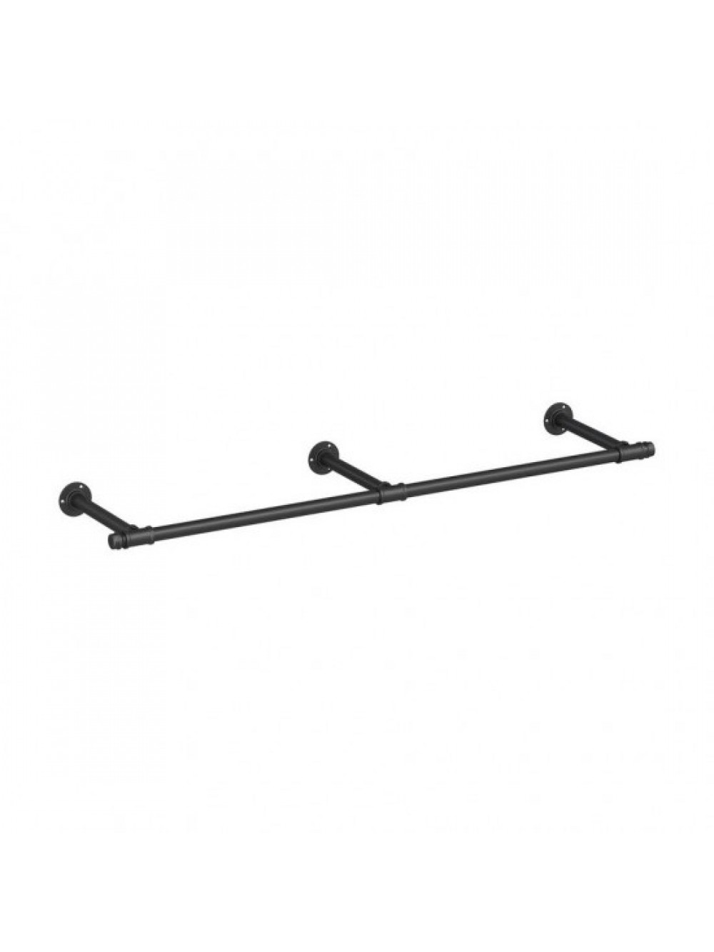 Songmics Επιτοίχια Μεταλλική Ράγα Ρούχων HSR104B01, Black 