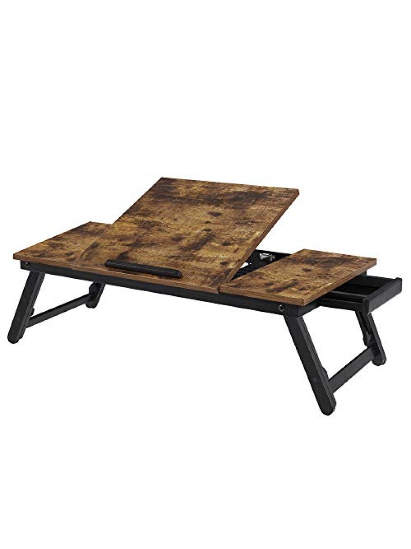 Songmics Τραπεζάκι για Laptop 71x35x23cm Καφέ (LLD110B01)