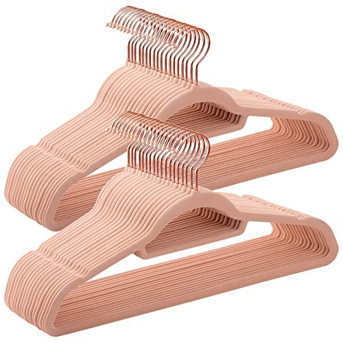 Songmics Κρεμάστρα Ρούχων σε Ροζ Χρώμα CRF21PK50 50τμχ